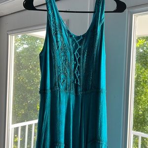 Maxi teal dress new with tags